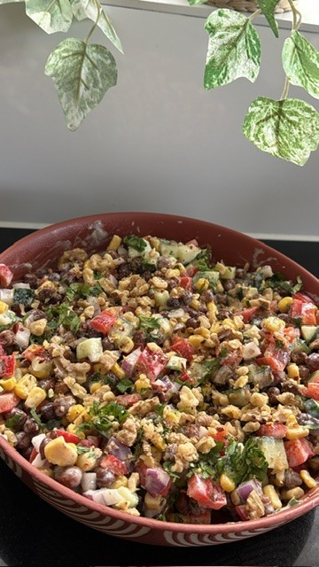 Creamy Crunchy Chickpea Salad with Sesame-Yogurt&nbsp;Dressing
